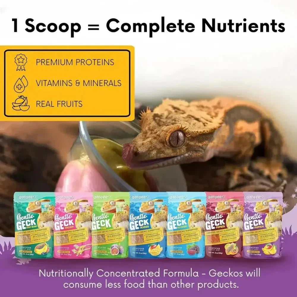 Gargeer Complete Tropical & Insects Protein Diet Crested Gecko Food - Talis Us