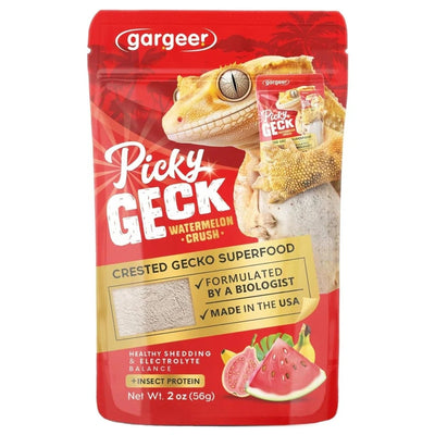 Gargeer Picky Geck Crested Gecko Food in Watermelon flavor for healthy shedding and nutrition