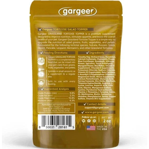 Gargeer Desert Grassland Tortoise Salad Topper - Talis Us