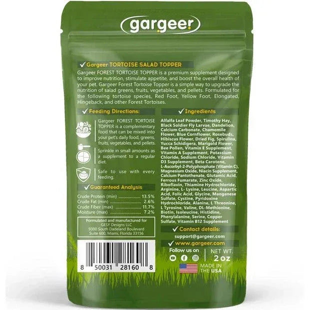 Gargeer Forest Tortoise Salad Topper - Talis Us