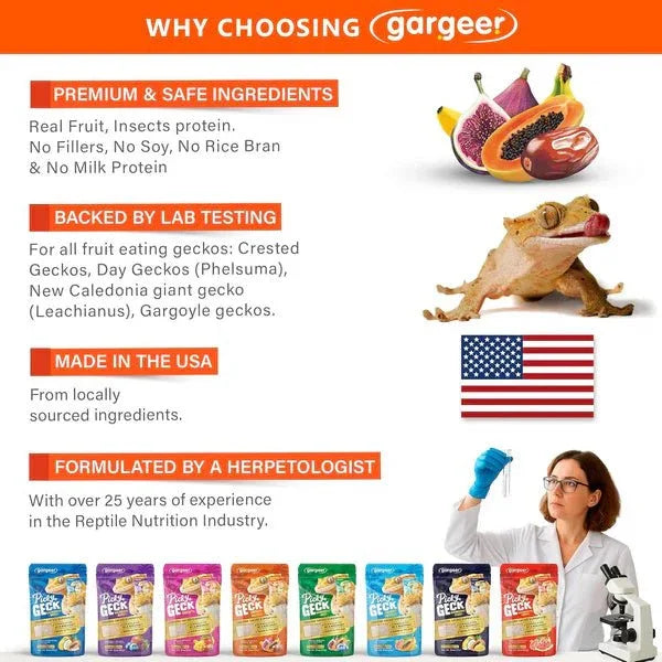 Gargeer Picky Geck Energy Nectar - Premium Crested Gecko Food - Talis Us