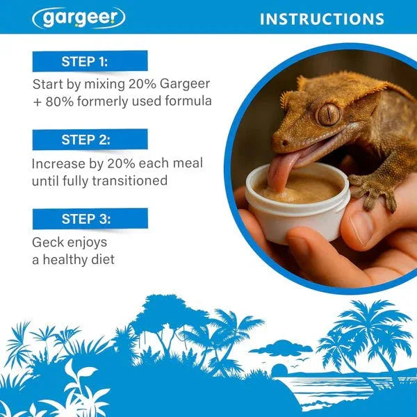 Gargeer Picky Geck Island Retreat - Premium Crested Gecko Food - Talis Us
