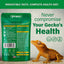 Gargeer premium crested gecko food packaging showcasing nutritional benefits and feeding instructions
