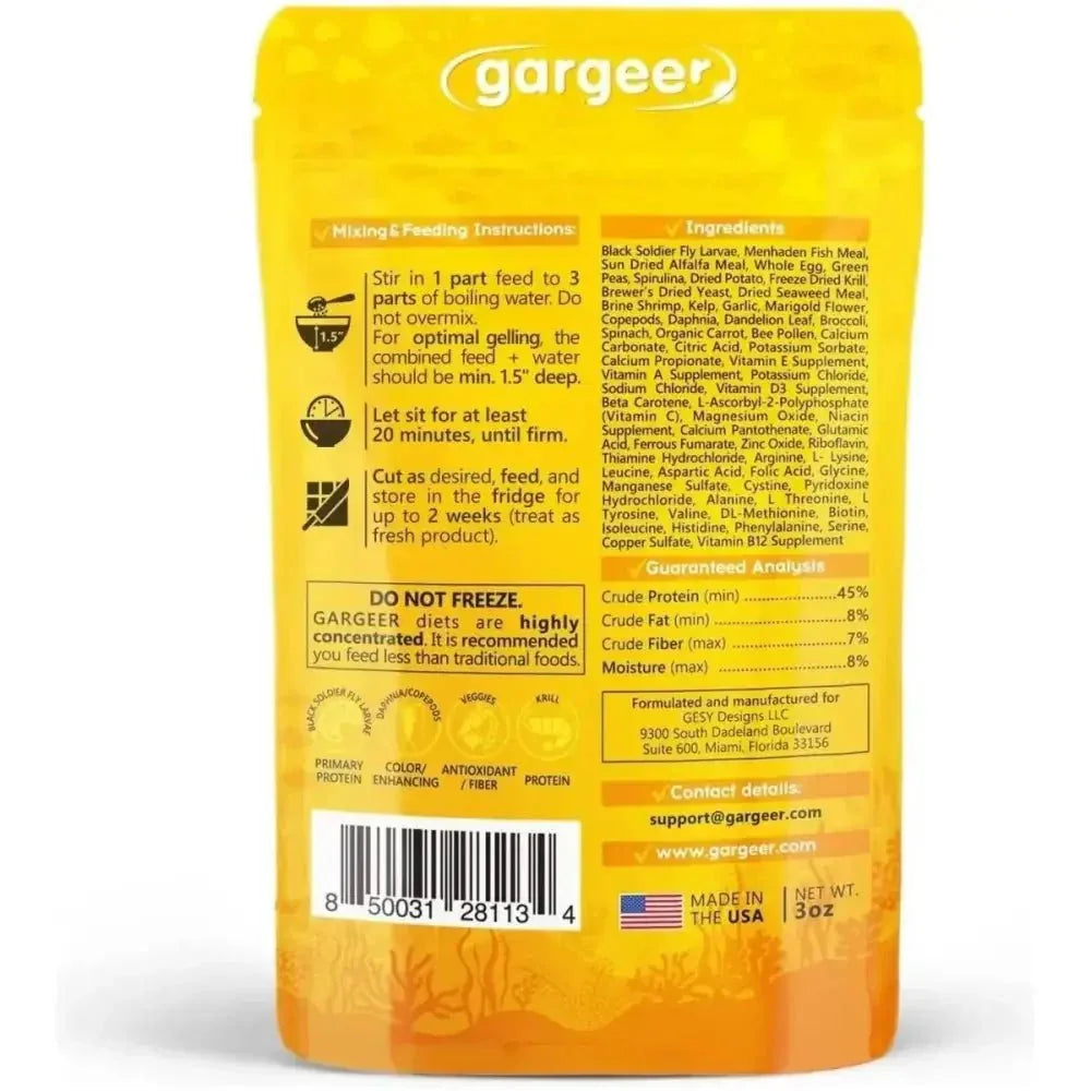 Gargeer Premium Goldfish Food for Advanced Breeders 3oz - Talis Us
