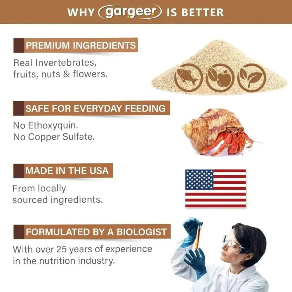 Gargeer Protein Hermit Crab Treat - Talis Us