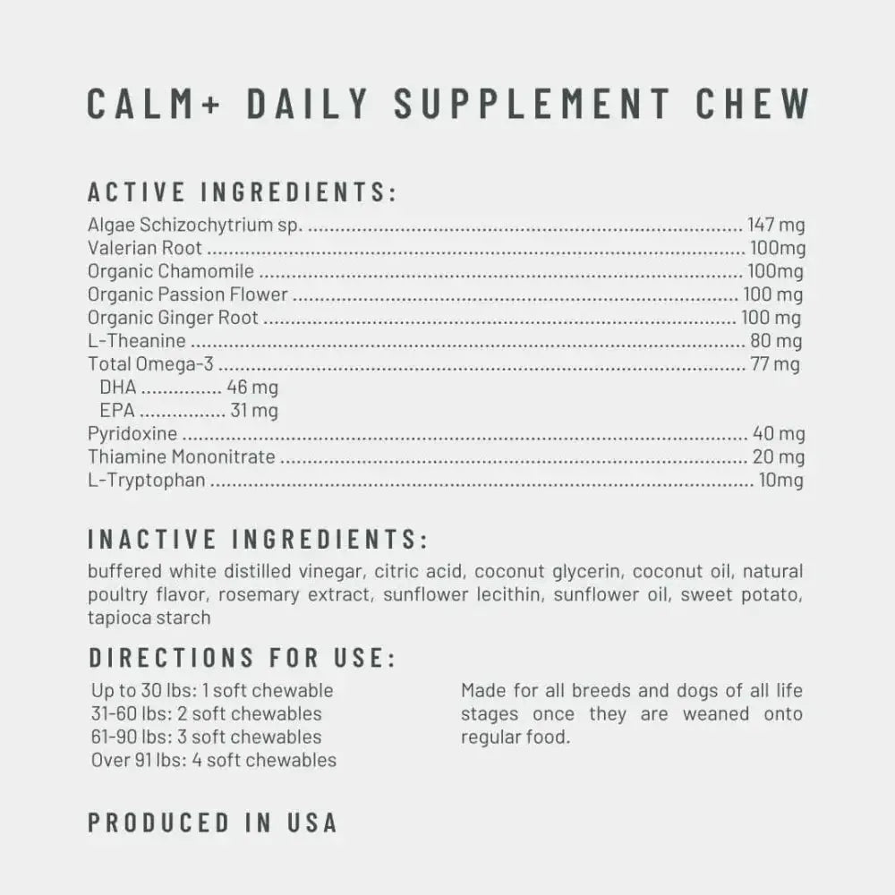 Get Joy Calming Supplements for Dogs - Relax & Calm 90 Count - Talis Us