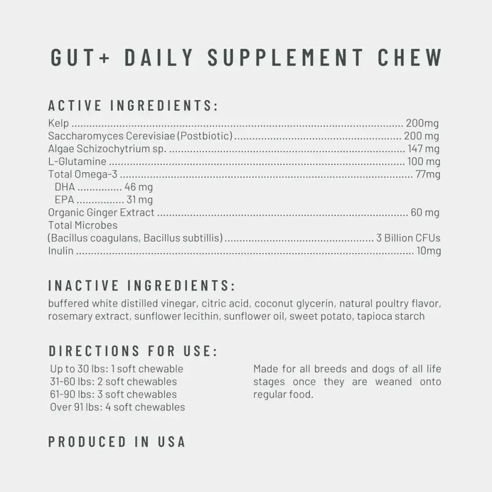 Get Joy Dog Gut & Digestive Health Supplement Chews 90 count - Talis Us