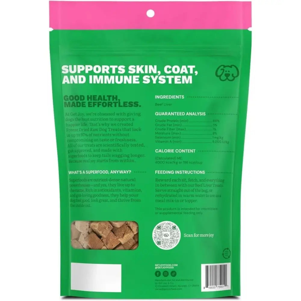 Get Joy Superfood Beef Organ Liver Freeze - Dried Dog Treats - Talis Us