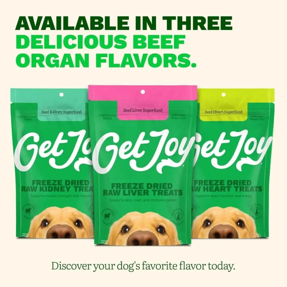 Get Joy Superfood Beef Organ Liver Freeze - Dried Dog Treats - Talis Us