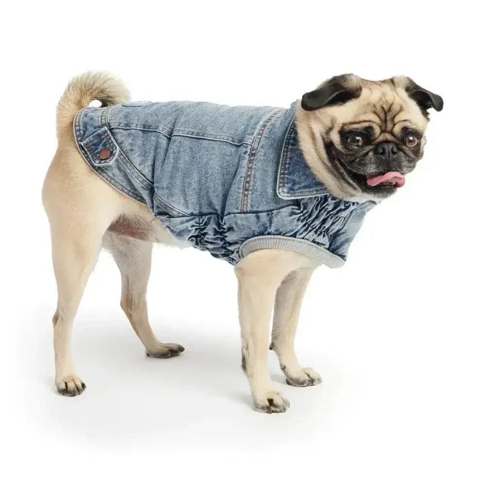GF Pet Denim Dog Jacket Light Wash - Talis Us