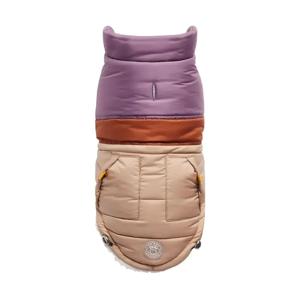 GF Pet Retro Puffer Sand Dog Puffer Jacket w/ Warm Sherpa - Talis Us