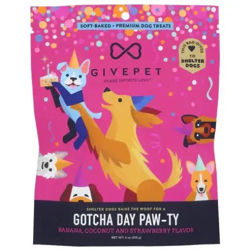 GivePet Gotcha Day Paw - Ty Soft - Baked Dog Treats 6oz - Talis Us