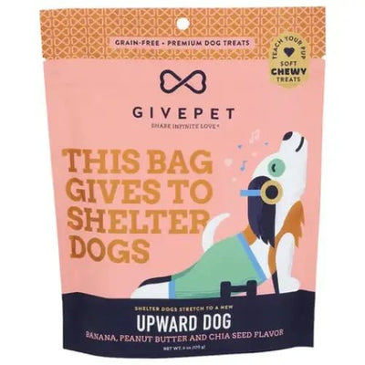 GivePet Soft Chewy Dog Training Treats - Banana & Peanut Butter 6oz - Talis Us