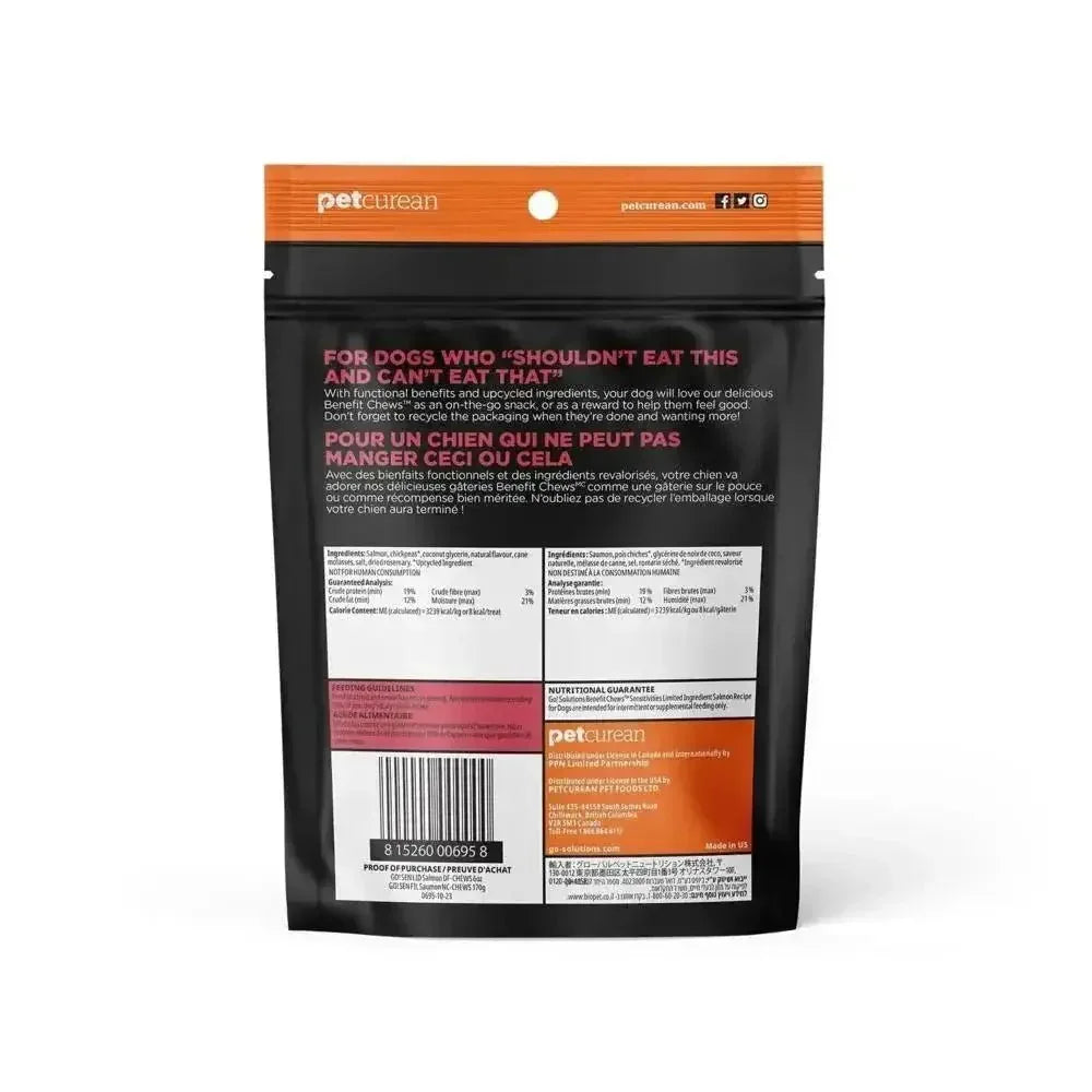 Go! Sensitivities Limited Ingredient Salmon Recipe Soft & Chewy Dog Treats 6oz - Talis Us