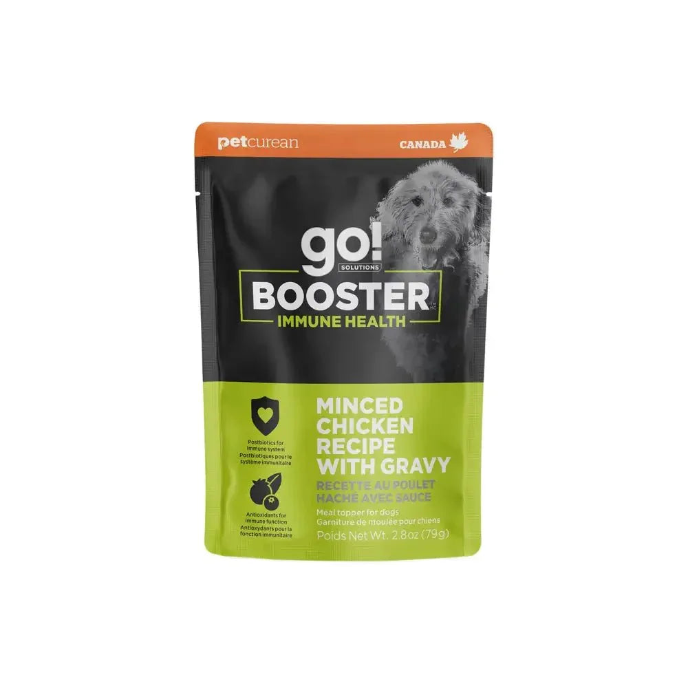 Go! Solutions Booster Immune Health Minced Chicken with Gravy Wet Dog Food 24ea/2.8 oz - Talis Us
