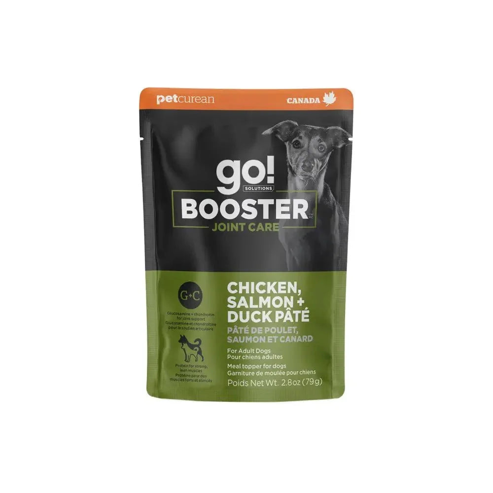 Go! Solutions Booster Joint Care Chicken, Salmon & Duck Pate Wet Dog Food 24ea/2.8 oz - Talis Us
