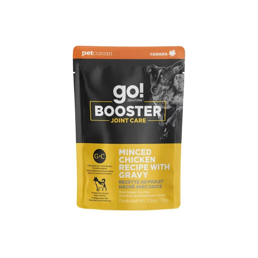 Go! Solutions Booster Joint Care Minced Chicken with Gravy Wet Dog Food 24ea/2.8 oz - Talis Us