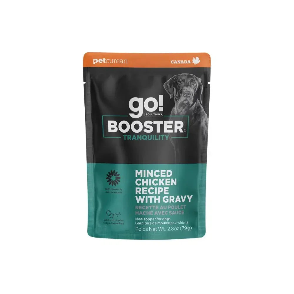 Go! Solutions Booster Tranquility Minced Chicken with Gravy Wet Dog Food 24ea/2.8 oz - Talis Us