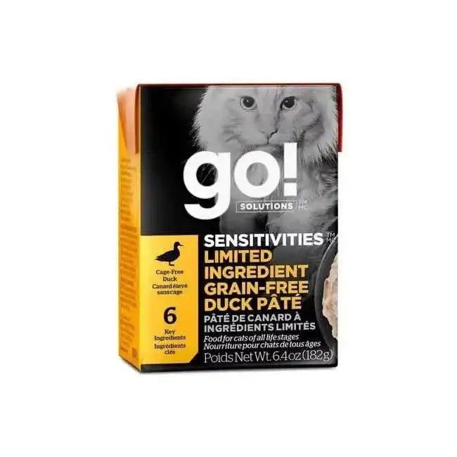 Go! Solutions Sensitivities Limited Ingredient Grain - Free Duck Pate Cat Food 24ea/6.4 oz - Talis Us