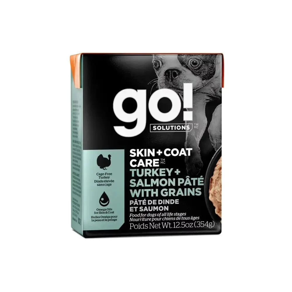 Go! Solutions Skin + Coat Care Turkey & Salmon Pate Dog Food 12ea/12.5 oz - Talis Us