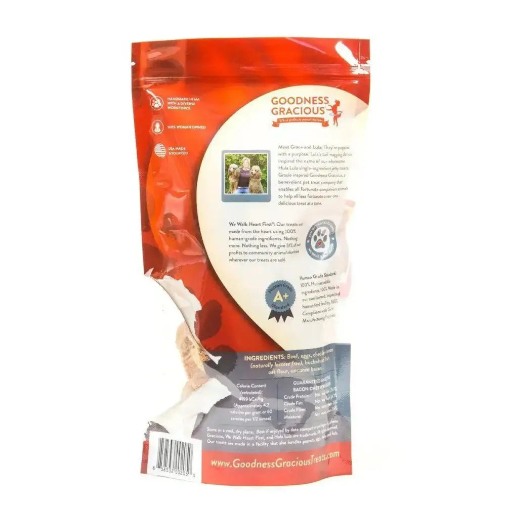 Goodness Gracious Bacon Cheeseburger Dog Cookies 8oz - Talis Us