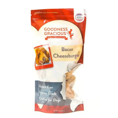 Goodness Gracious Bacon Cheeseburger Dog Cookies 8oz - Talis Us