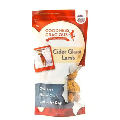 Goodness Gracious Cider Glazed Lamb Dog Cookies 8oz - Talis Us