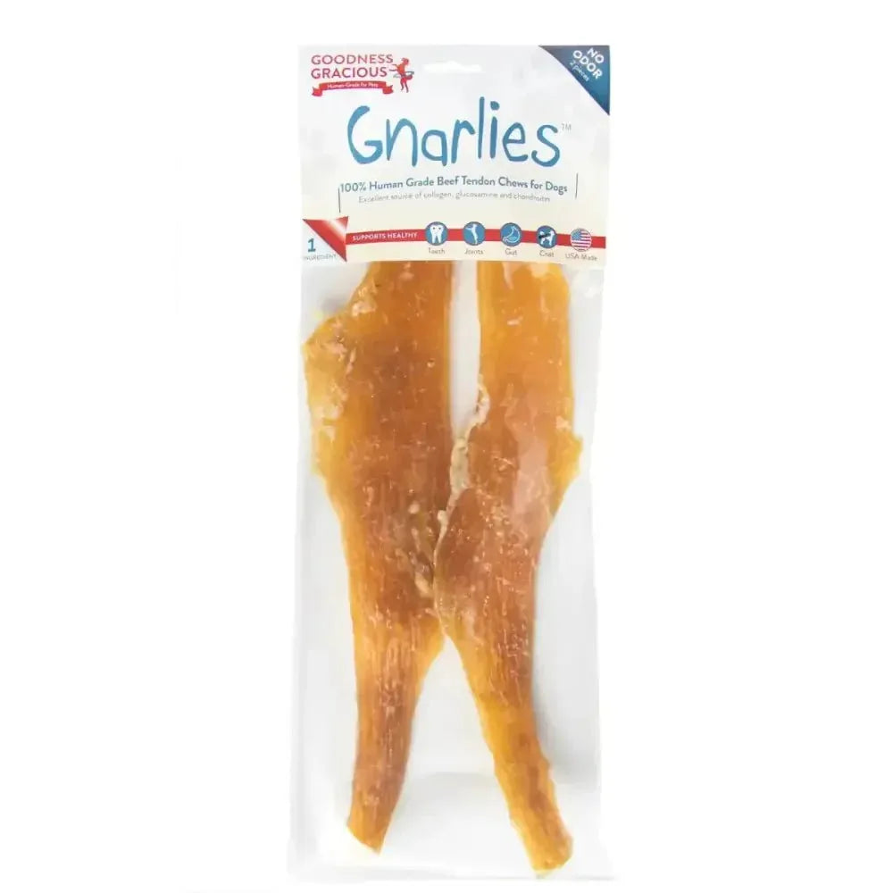 Goodness Gracious Gnarlies Beef Dog Chews 2ct - Talis Us