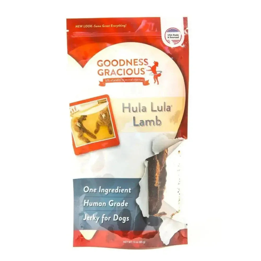 Goodness Gracious Hula Lula Lamb Jerky For Dogs 3oz - Talis Us