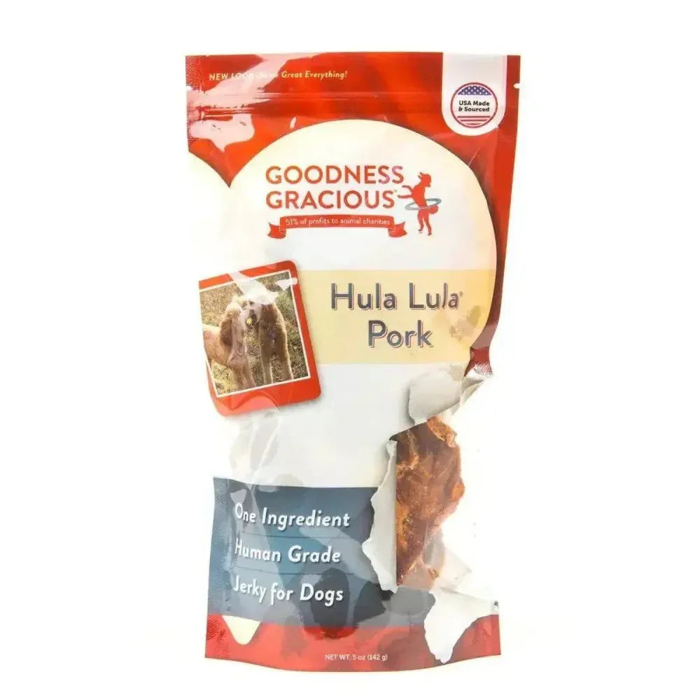Goodness Gracious Hula Lula Pork Jerky For Dogs 5oz - Talis Us