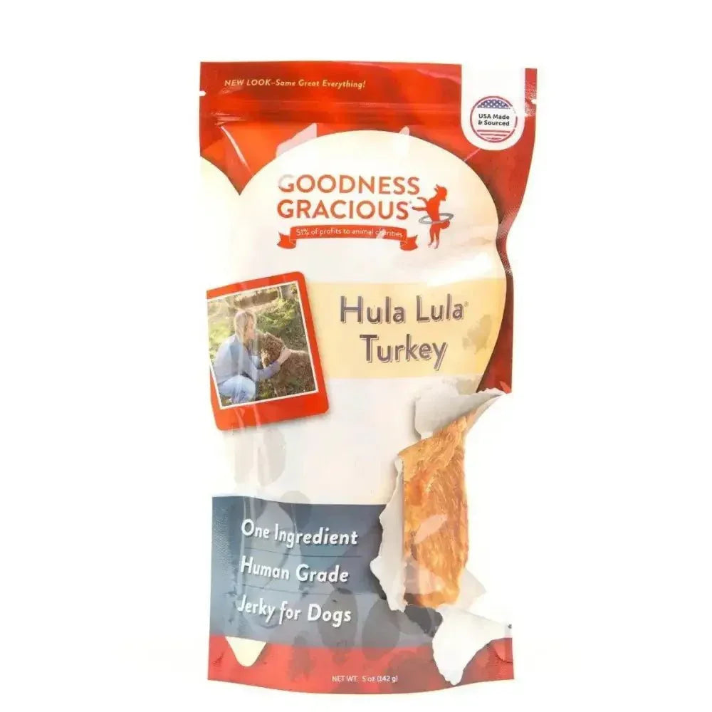 Goodness Gracious Hula Lula Turkey Jerky For Dogs 5oz - Talis Us