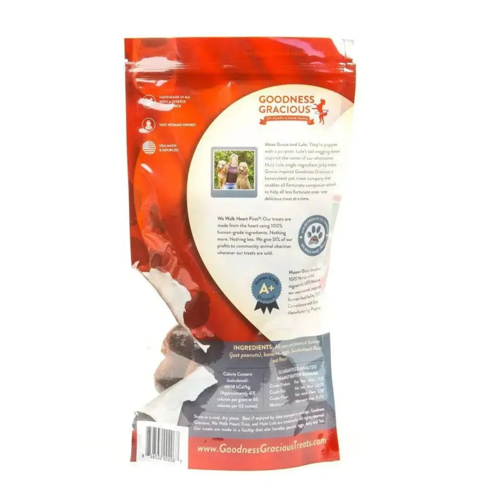 Goodness Gracious Peanut Butter Banana Dog Cookies 8oz - Talis Us