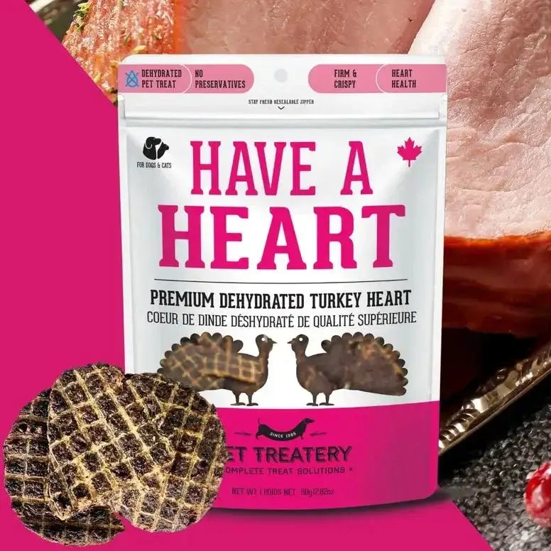 The Granville Island Turkey Heart Premium Dehydrated Pet Treat High Protein 2.8 oz - Talis Us