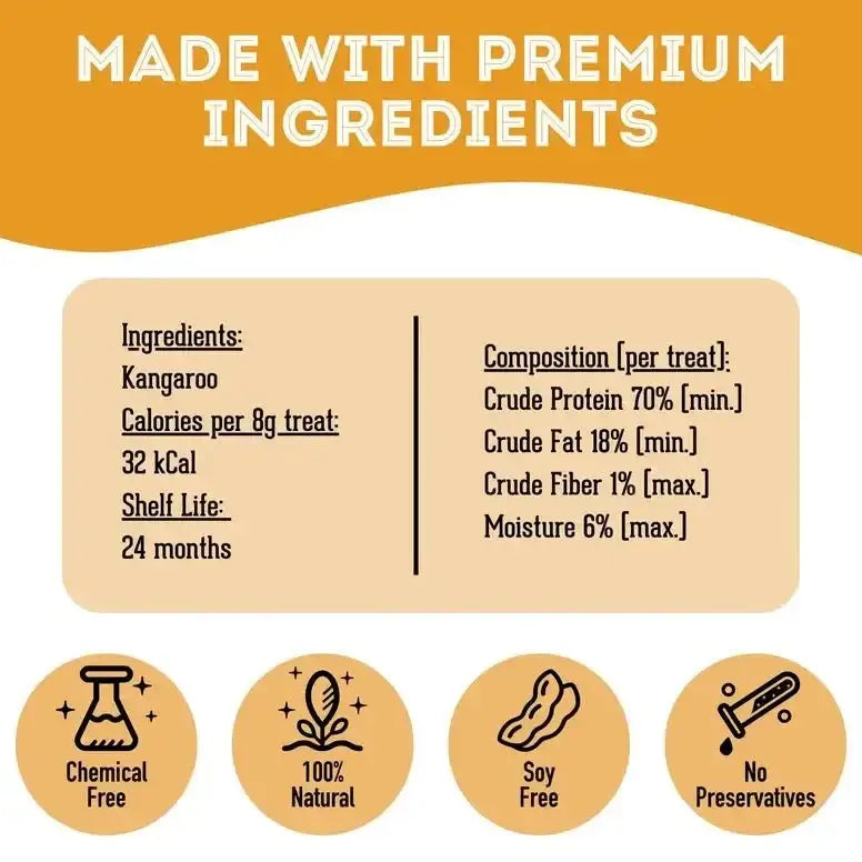 Granville Kangaroo Dehydrated Dog Treats - Talis Us