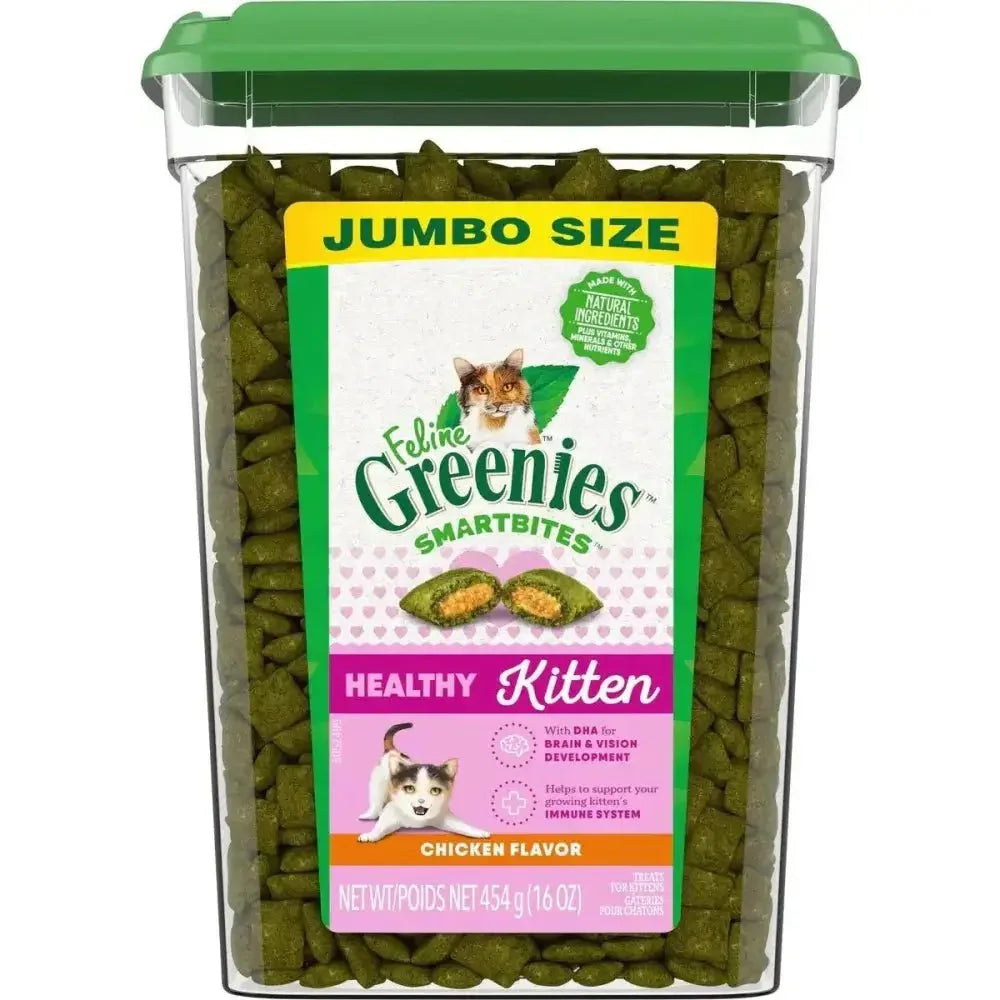 Greenies Feline Smart Bites Chicken Healthy Kitten Cat Treats - Talis Us