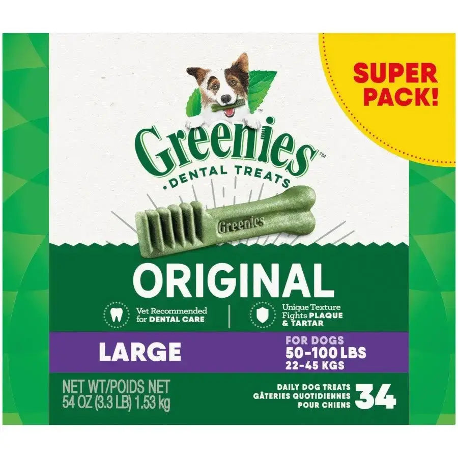 GREENIES Original Natural Dog Dental Care Chews Oral Health Dog Treats - Talis Us