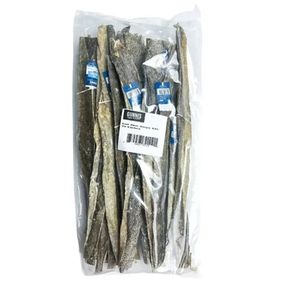 Gunni's All - Natural Cod Skin Strips Long– Grain - Free Dog Treats 25 Count - Talis Us