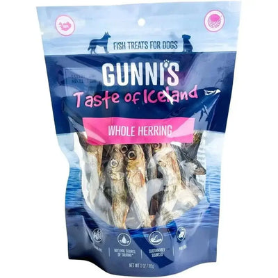 Gunni's Taste of Iceland Heart Healthy Whole Herring Dog Treats - Talis Us