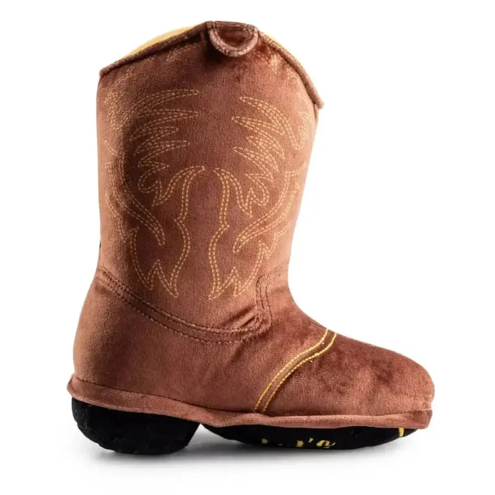 Haute Diggity Dog Brown Cowboy Boot Designer Dog Toys - Talis Us