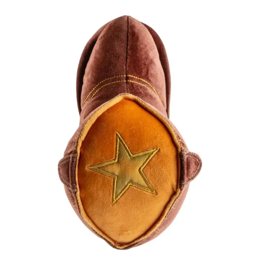 Haute Diggity Dog Brown Cowboy Boot Designer Dog Toys - Talis Us