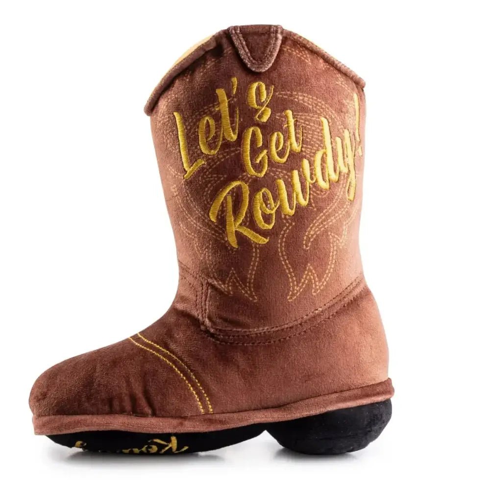 Haute Diggity Dog Brown Cowboy Boot Designer Dog Toys - Talis Us