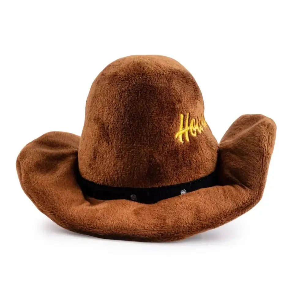 Haute Diggity Dog Brown Cowboy Hat Designer Dog Toys - Talis Us