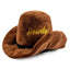 Haute Diggity Dog Brown Cowboy Hat Designer Dog Toys - Talis Us