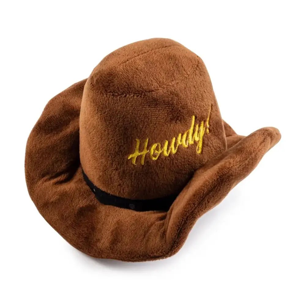 Haute Diggity Dog Brown Cowboy Hat Designer Dog Toys - Talis Us