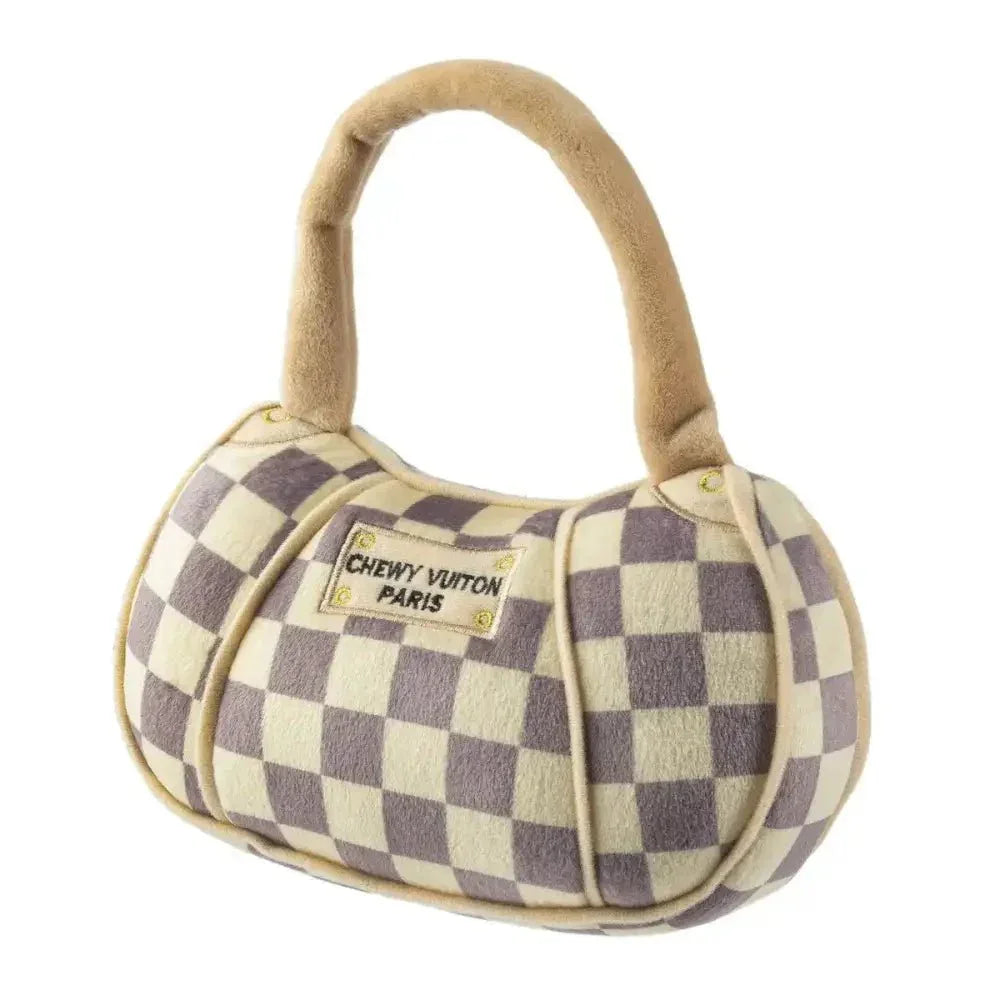 Haute Diggity Dog Checker Chewy Vuiton Handbag Plush Dog Toy - Talis Us