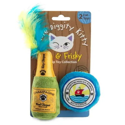 Haute Diggity Dog Kitty Clicquot Bottle & Caviar Organic Catnip - Talis Us