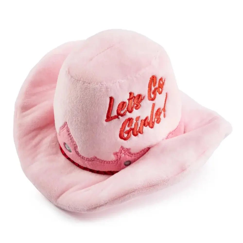 Haute Diggity Dog Pink Cowgirl Hat Designer Dog Toys - Talis Us