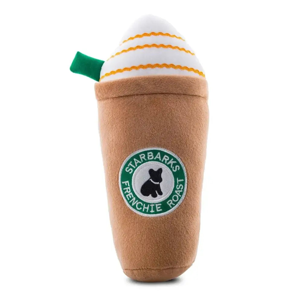 Haute Diggity Dog Starbarks w/Straw Brown Frappawcino Plush Dog Toys - Talis Us
