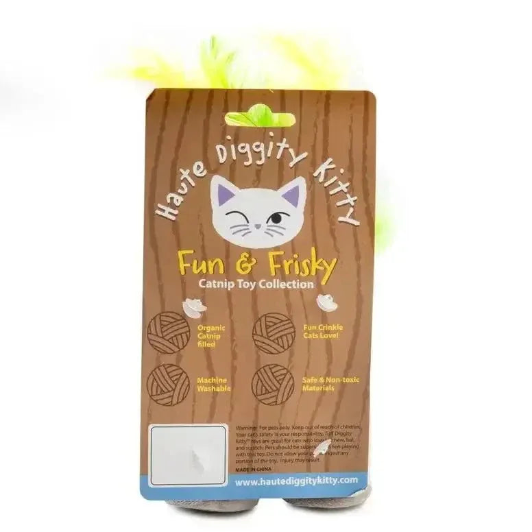 Haute Diggity Dog White Paw Mango & Lime Organic Catnip Toys - Talis Us
