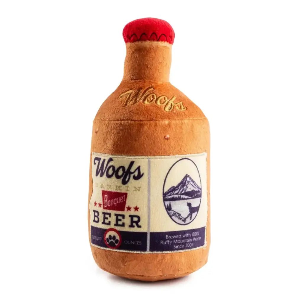 Haute Diggity Dog Woofs Beer Bottle Designer Dog Toys - Talis Us